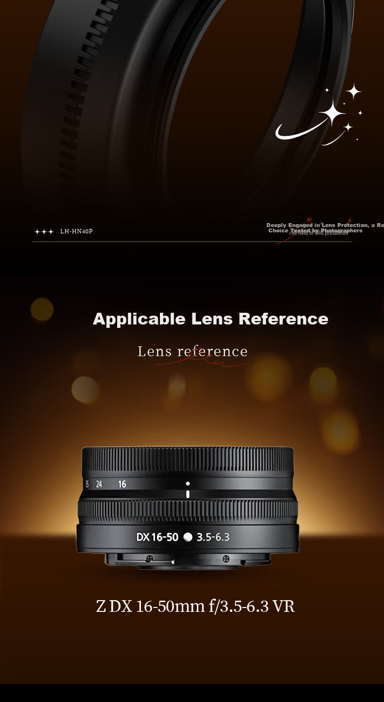 JJC Camera Lens Hood for Nikon Z 16-50mm Lens Replacement for HN-40 Compatible with Z50II Z30 Zfc Z62 Z7II Z9 Accessories (Random New or Old Version) 9