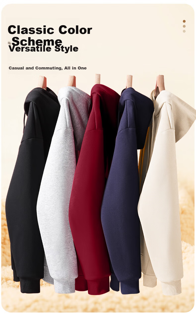 Jeanswest Men's Winter Thickened Warm Lamb Fleece Cardigan Casual Comfortable Jacket 5