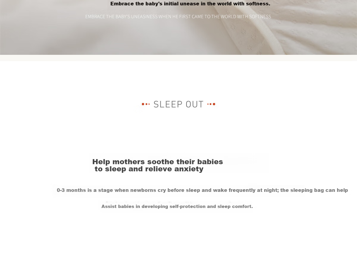 LAZY GOOSE Newborn Anti-Startle Sleep Sack 0-3 Months Infant Swaddle Sleep Bag Four Seasons Universal 3