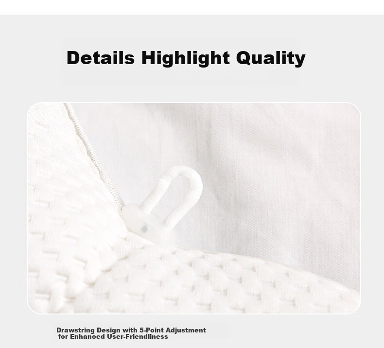 J.Sir Shaping Pillow for Babies 0-6 Months Newborn Round Head Corrective Drawstring Infant Sleep Pillow 10
