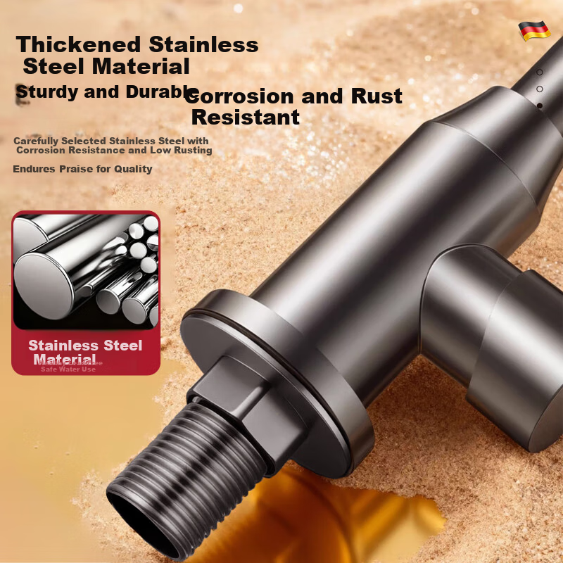 ILeddog [Germany] Kitchen Faucet Single Cold Sink Basin Swivel Splash-Proof Tap CFLT-GY2D