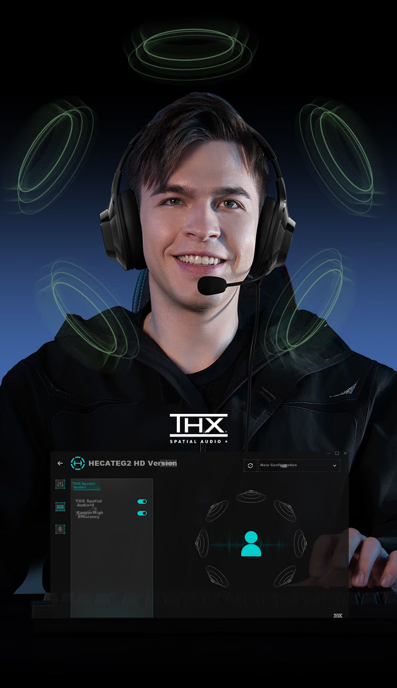 EDIFIER HECATE G2 HD Edition THX Spatial Audio Wired Gaming Headset Over-Ear Computer Headphones with Microphone for Online Classes Office Delta FPS PUBG White 9