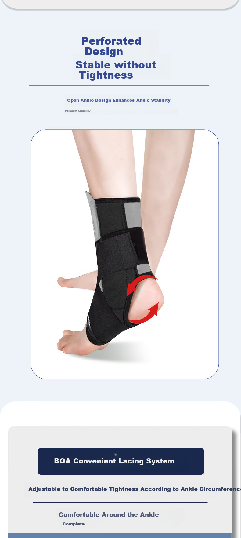 CRALVKOIN Medical Ankle Brace with Knob for Ligament Injury, Ankle Joint Stabilizer, Sprain Prevention and Post-Injury Rehabilitation Support 4