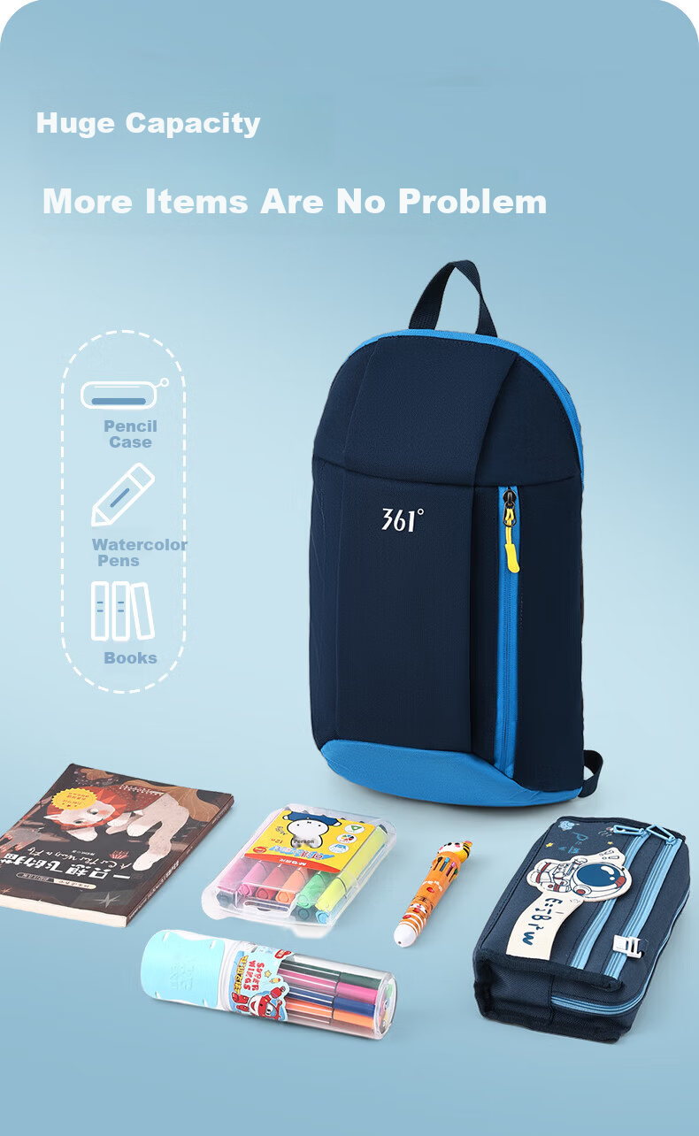 361° Ultra-Light Kids Backpack Boys Travel Bag Girls Elementary School Outdoor Hiking Small Backpack Tutoring Bag 2