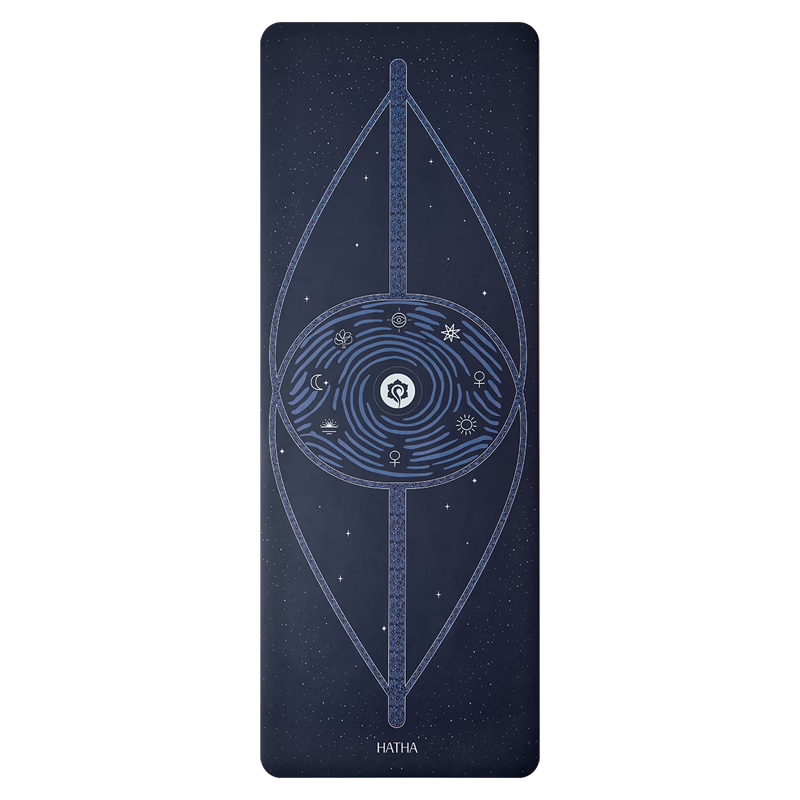 Hata Yoga Mat for Women, Home Use, Natural Rubber, Non-Slip, Soundproof, Shock-Absorbing, Aerobics Professional Thickened Silent Exercise Mat