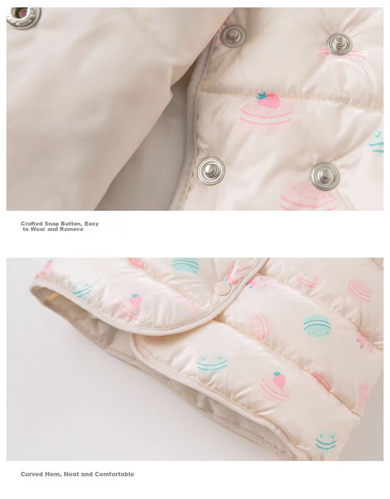 DAVE & BELLA Baby Down Vest Winter Thickened Down Innerwear for Boys and Girls Children 14