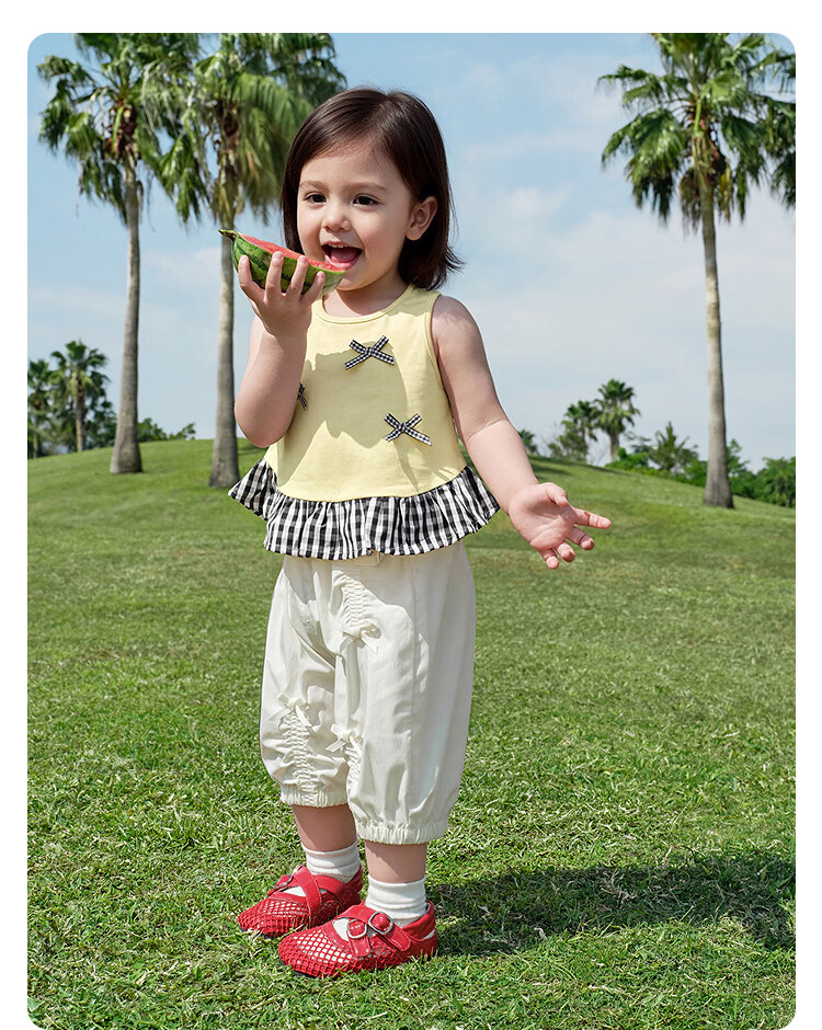 Balabala Girls' Vest 2026 New Summer Pure Cotton Sleeveless Children's Top Baby T-Shirt Fashionable Infant 25