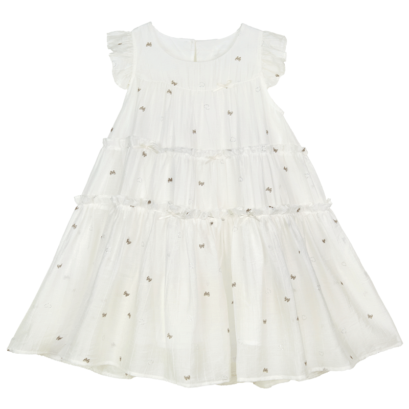 Disney Girls' Tencel Dress Summer Lightweight Princess Cake Dress for Older Children 1A112 Pink Size 130