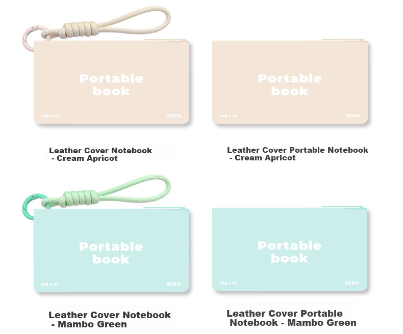BEIFA Portable Sheep Leather Notebook Space Silver 4