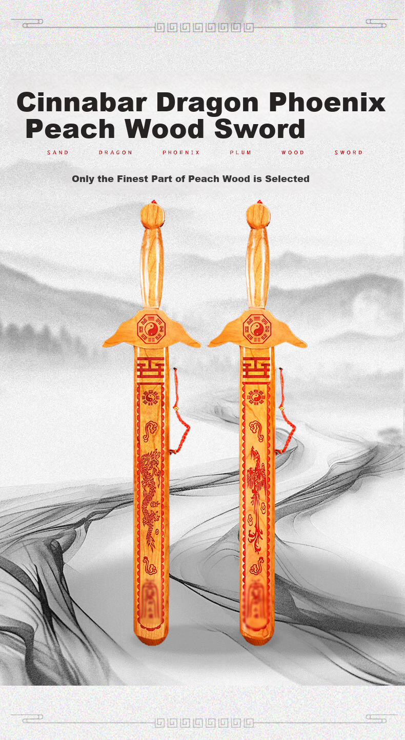 Yuanshi Jianggong Peach Wood Axe, Housewarming And Wedding Sitting Fortune Small Axe Pendant, New Home Living Room Decoration, Length Approximately 18cm 1