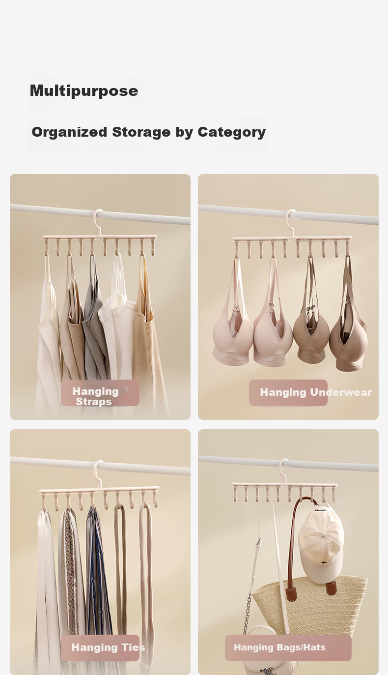 EACHY Household Multifunctional Clip Hook Dual-Use No-Trace Kitchen Bathroom Towel Underwear Drying Clips White*10 9