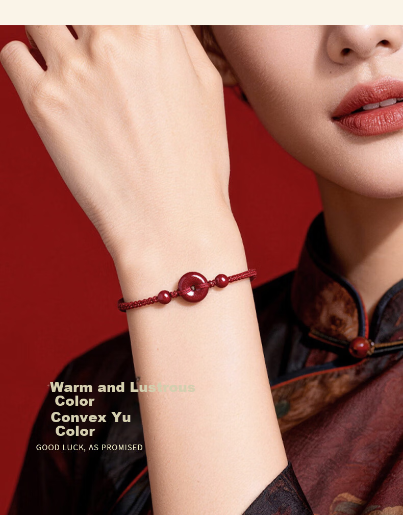 Benmingtang Year of the Horse Red String Bracelet for Women with Safety Buckle and Natural Cinnabar Beads Birthday Gift for Girlfriend Wife 9