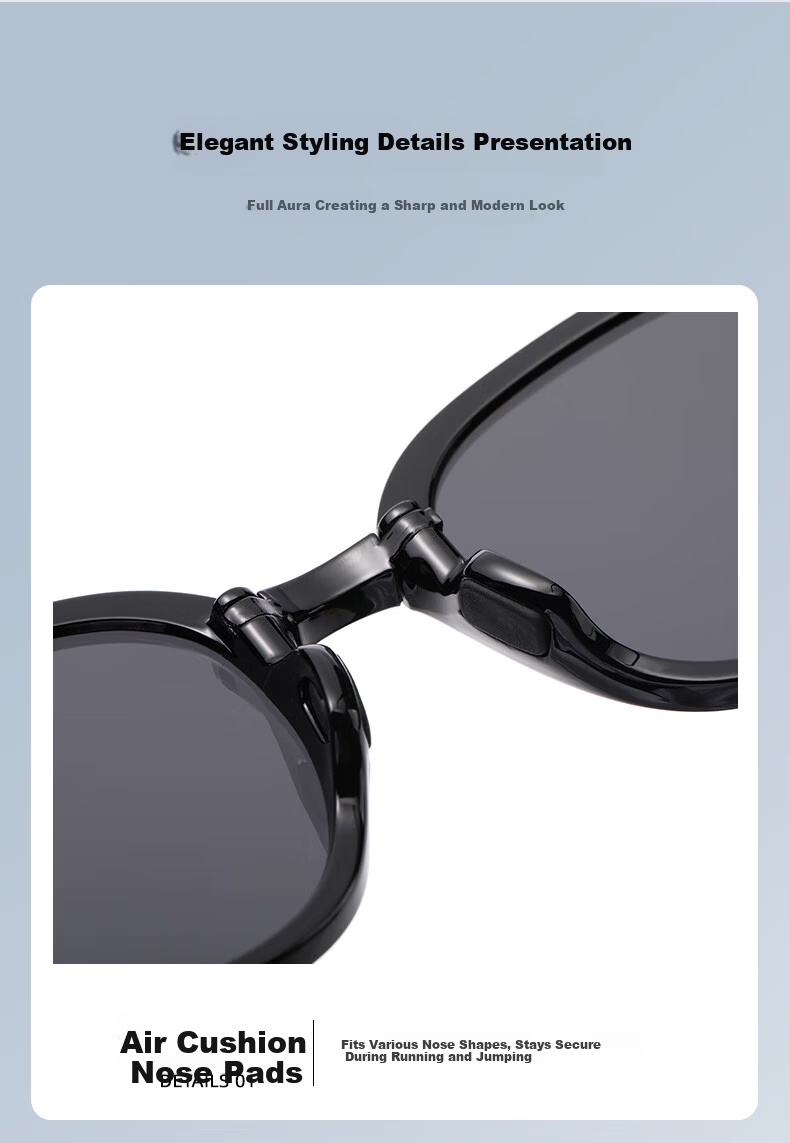 40K Foldable Sunglasses Unisex Premium UV Protection Lightweight Large Frame Korean Style Trendy Small Face Sunglasses 2