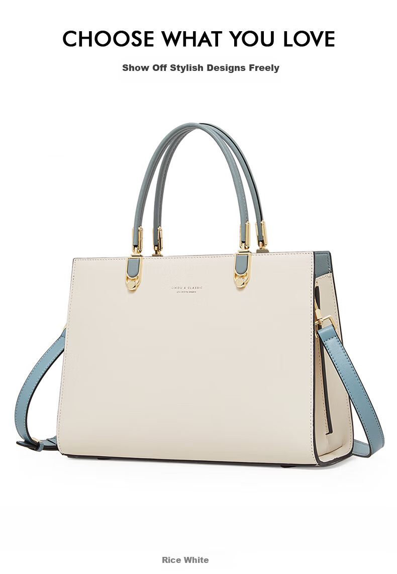 Geshiman Women's Minimalist Shoulder Crossbody Bag Large Capacity Commuter Mom Bag Birthday Gift 7231 Beige 7