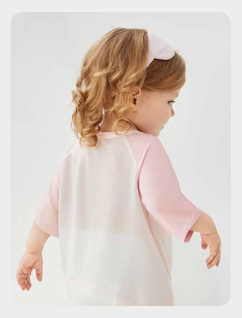 Babycare Newborn Spring Summer Soft Milk Skin Belly Protection Sleeping Bag Legged Sleeping Bag 5-Sleeve Mint Bubble Size 100 (95-105cm) 30