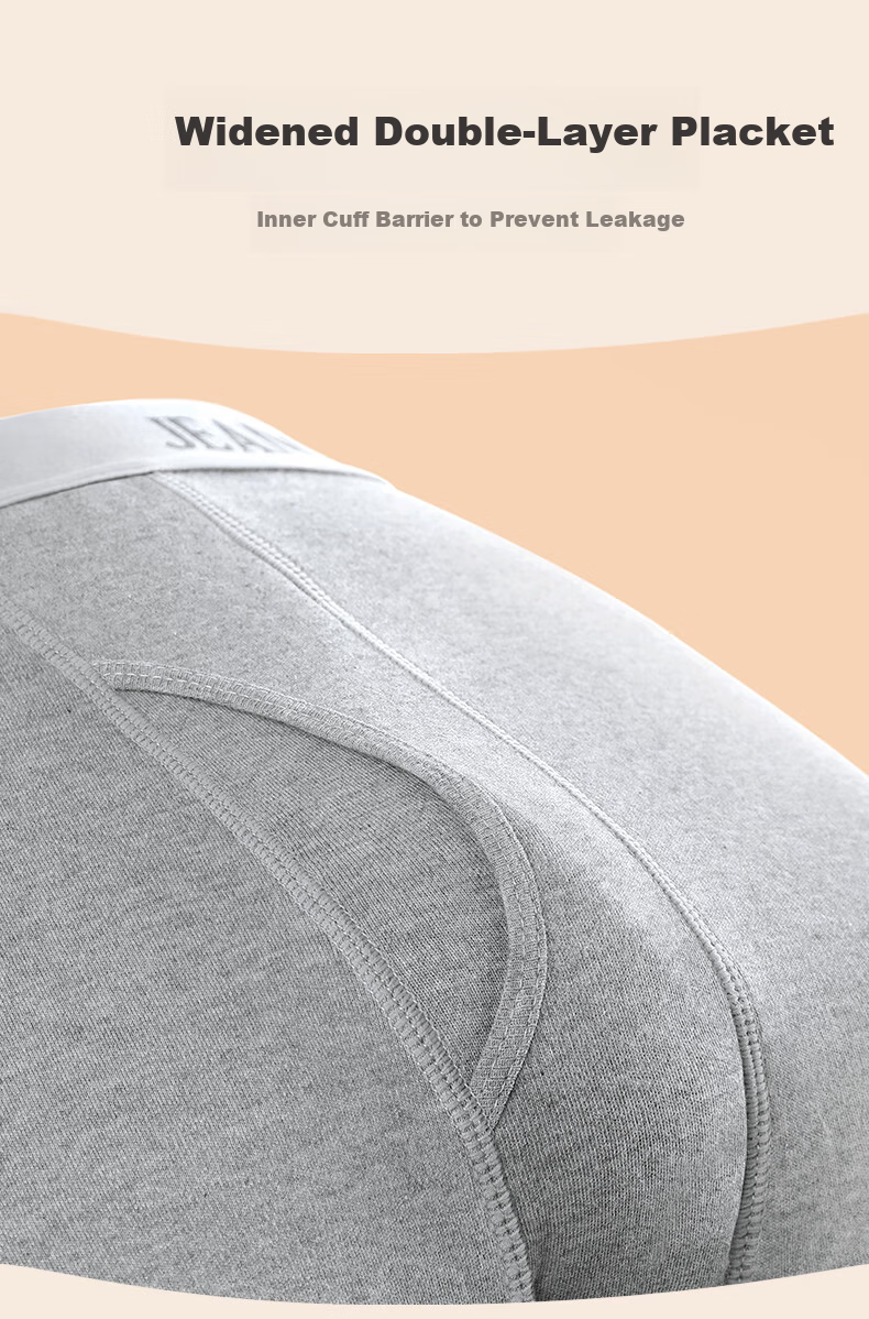 Jeanswest Men's 100% Cotton Thermal Long Johns Autumn Thin Skin-Friendly Cold-Resistant Underwear 13