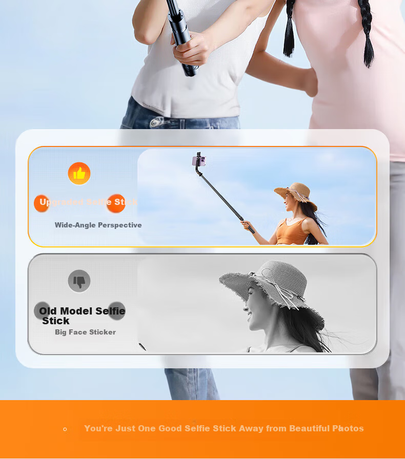 Suoying [Hot Sale 500K+] Selfie Stick Tripod Phone Holder Floor Stand 360° Rotation Anti-Shake 3-Axis Gimbal Portable Travel Live Streaming Desktop Shooting Rod 8