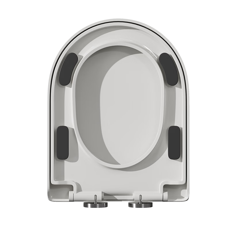 JROR [Germany] Universal U-Shaped Thickened Toilet Seat Cover Slow-Closing Pressure-Resistant Toilet Ring