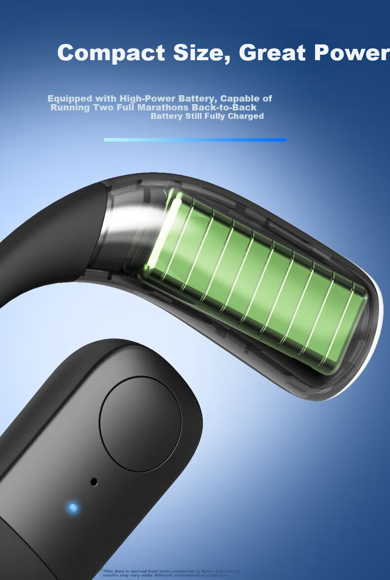 KOVOL [2025 Berlin Sound] Ear-Hook Bluetooth Headphones, Bone Conduction Concept, Non-In Open-Ear Design, True Wireless Running Sports Earphones, Ultra-Long Battery Life 5