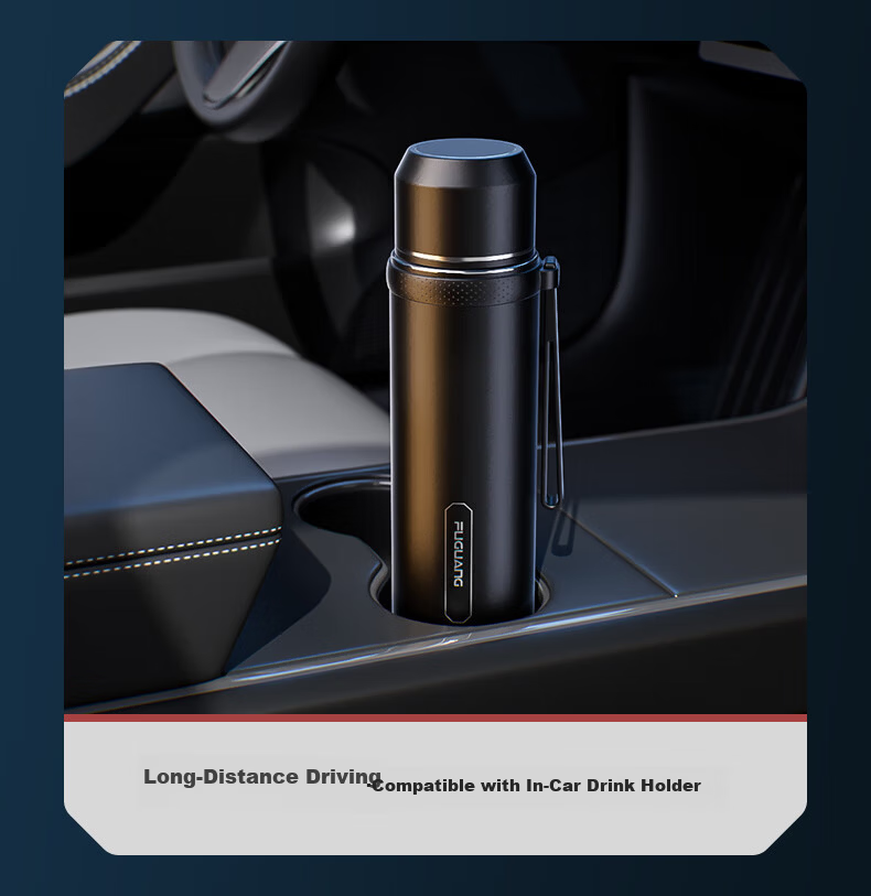 Fuguang Student Insulated Bottle Large Capacity 316L Stainless Steel Water Bottle Car Travel Thermos Business Tea Cup for Men 12