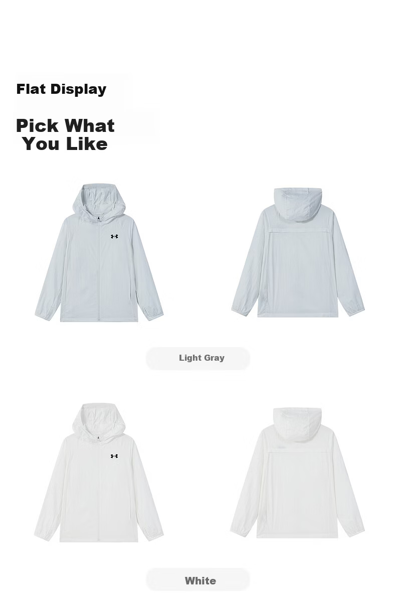 Under Armour Children's Sun Protection Clothing, Spring And Summer, for Boys And Girls, Simple Hooded Lightweight Breathable Sun Protection Jacket for Older Kids 10