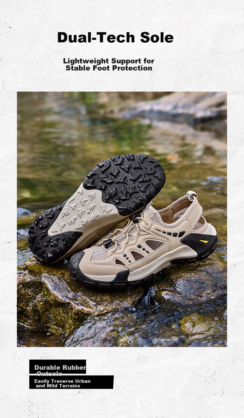 Camel Men's Outdoor Water-Resistant Hollow Toe Sandals P16M342005 Black Size 38 8