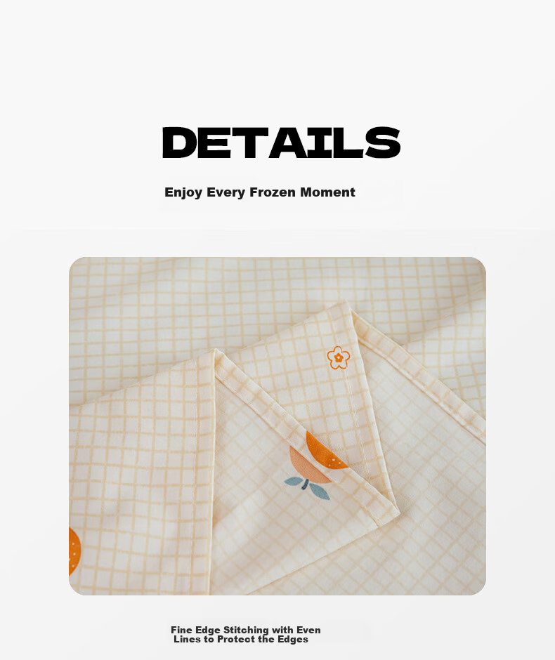 KING SHORE Brushed Cotton Sheet 7A Antibacterial Thickened Naked Sleep Bed Sheet Dormitory Student Single 160*230cm Sweet Orange 10