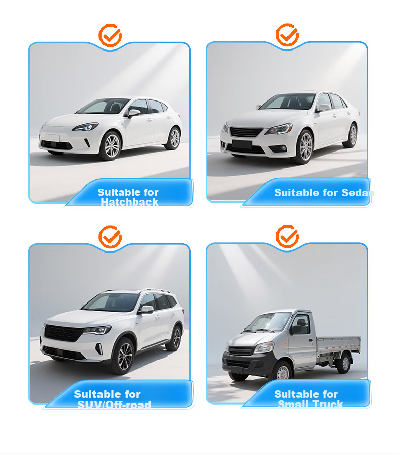 TOKUSET Car Window Curtain Sunshade Track-Type Vehicle Privacy Curtain Magnetic Sliding Rail Car Interior Sun Protection 7