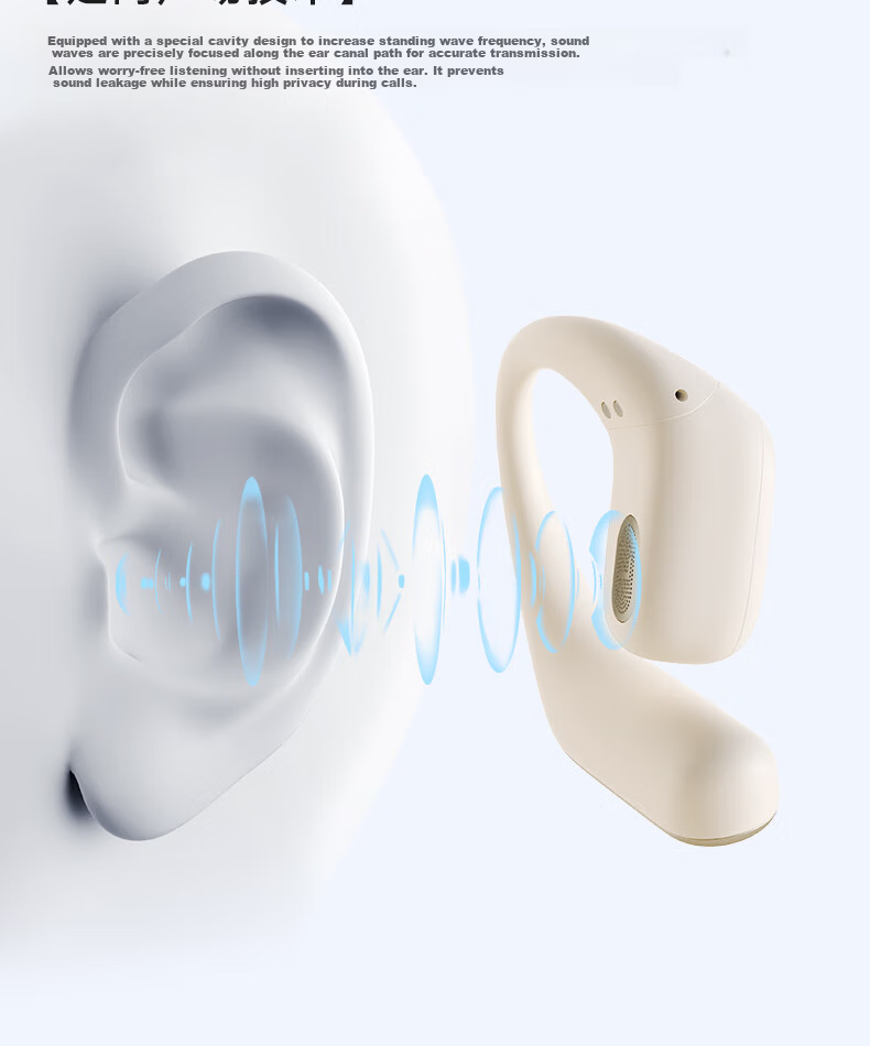 EDIFIER Zero Open Open-Ear True Wireless Bluetooth Earphones, Ear-Hook Design, Long Battery Life, Comfortable Fit, Compatible with Apple, Huawei, Xiaomi, Moonlight White 6