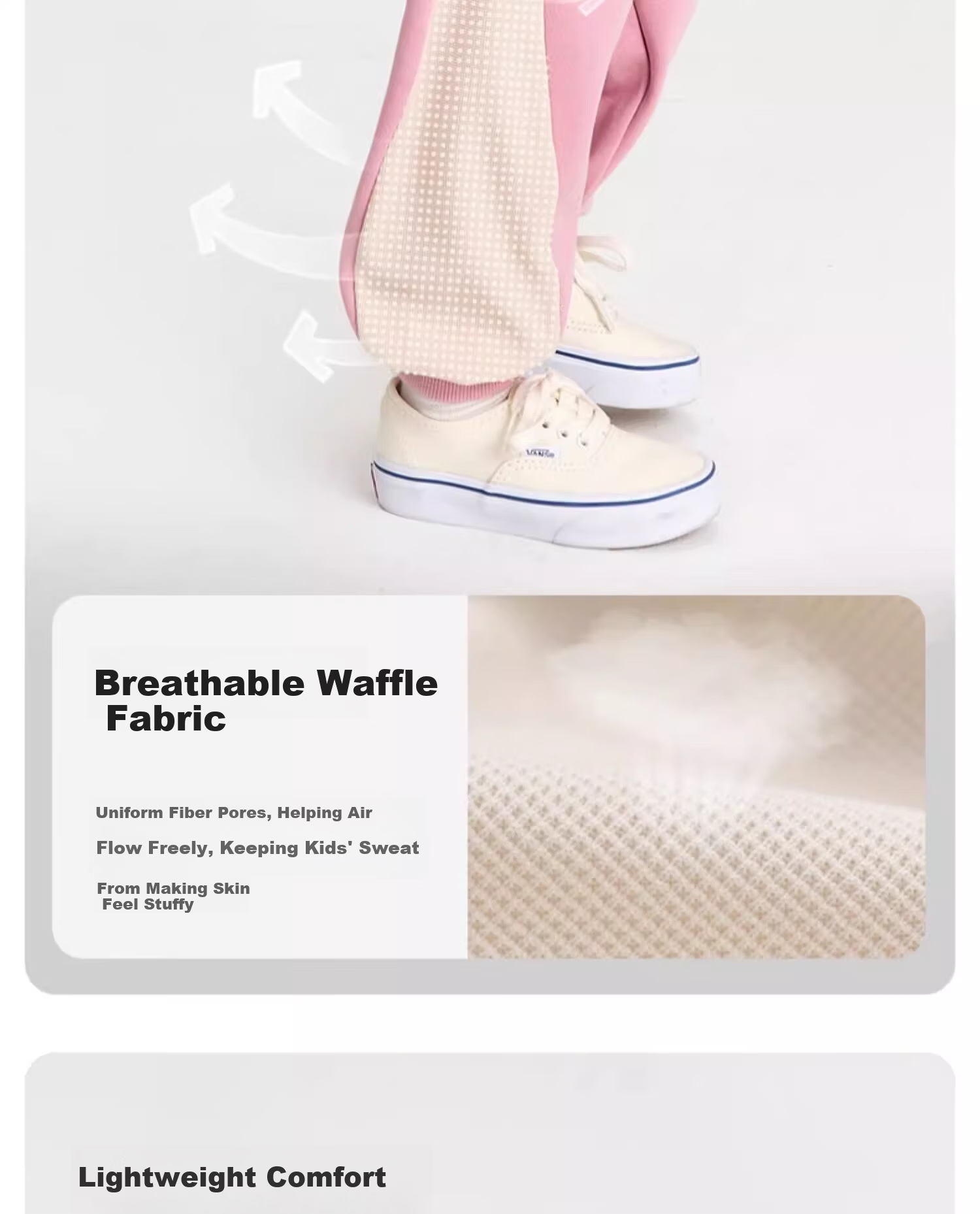 Niduoxiong Spring New Children's Sweatpants Boys and Girls Spliced Mesh Jogger Pants Breathable Baby Long Pants 7