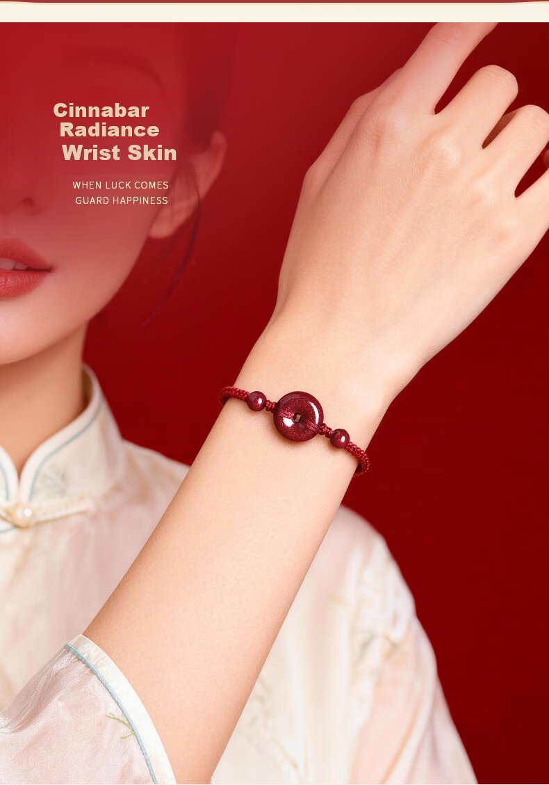 Benmingtang Year of the Horse Red String Bracelet for Women with Safety Buckle and Natural Cinnabar Beads Birthday Gift for Girlfriend Wife 8