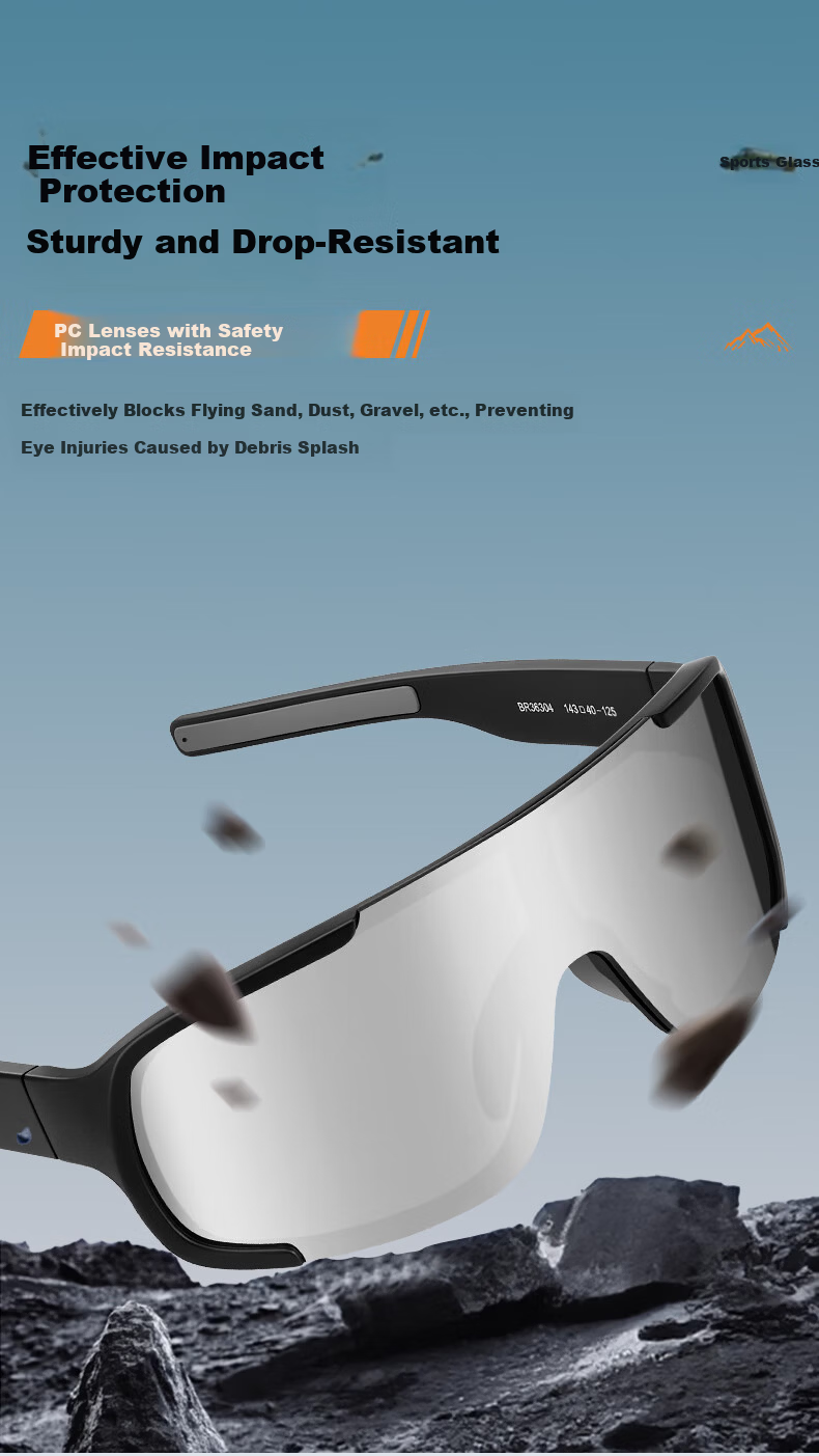 CAPONI Polarized Anti-Fog Windproof Ski Goggles Sunglasses for Men and Women Outdoor Cycling Hiking UV Protection 10