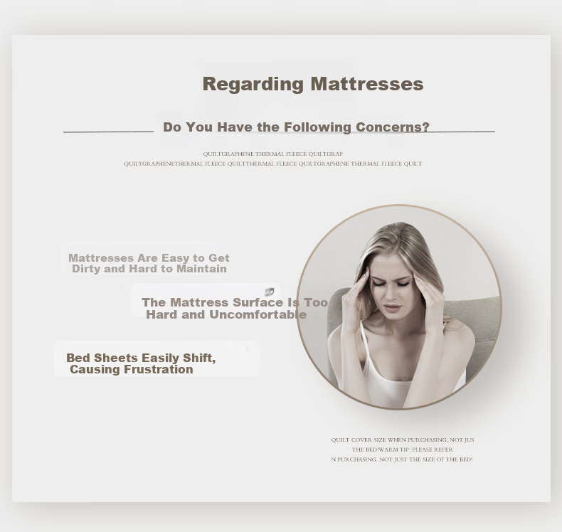 Fuanna Mattress Protector Non-Slip Thickened Washable Mattress Pad Single Tatami Mat 120x200cm 2