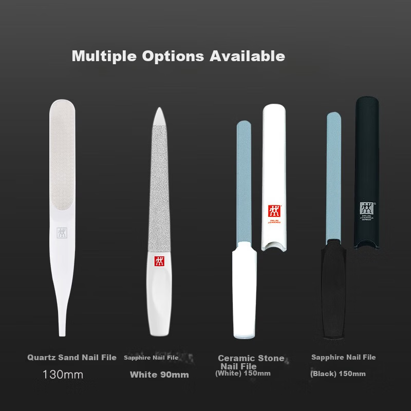 ZWILLING Sapphire Nail File Double-Sided Stainless Steel Manicure Tool 90mm Germany 8