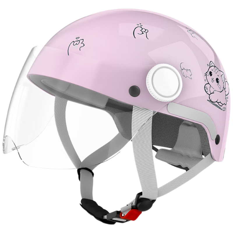 Yadea New National Standard Class A 3C Certified Baby Four-Season Helmet 4-12 Years Old Children's Electric Vehicle Helmet Boys Girls Motorcycle Electric Bike Cartoon Cute Spring Summer Safety Helmet