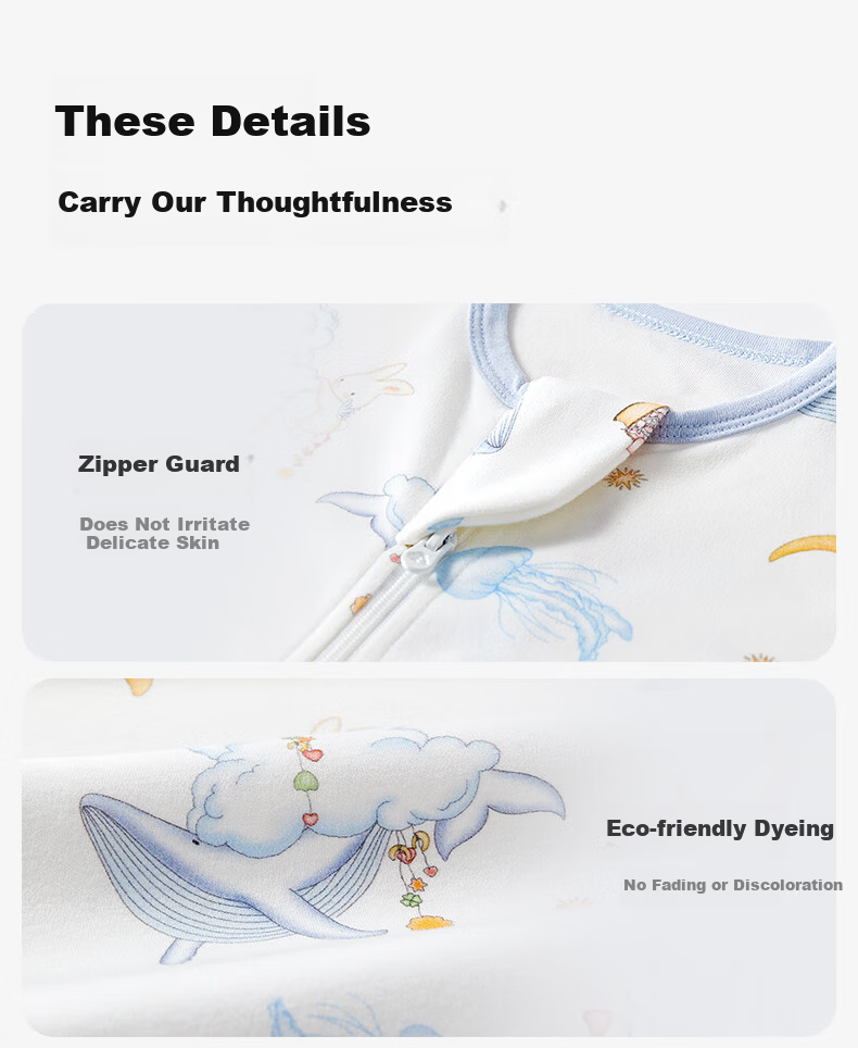 October Crystals Baby Anti-Startle Sleep Sack Swaddle Blanket One-Piece Pajamas All-Season Universal Jinglan Yunmeng M 20