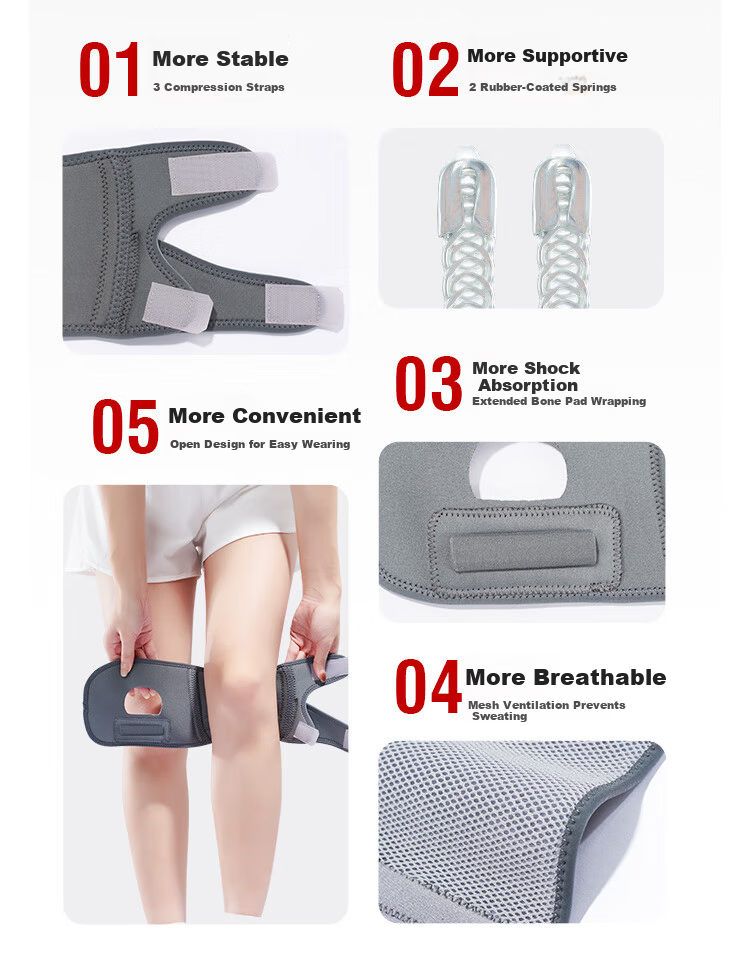 GALVARAN Knee Brace for Men And Women, Sports Knee Support with Meniscus Protection, Hiking Badminton Patellar Strap Running Guard 5