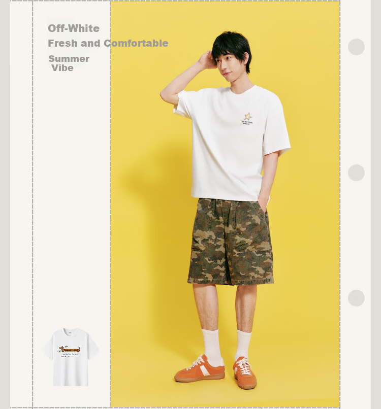 Semir Wang Anyu Mall Editionemoji™ Collaboration Men's Short Sleeve T-Shirt Summer 2026 Base Shirt 101326100208 14