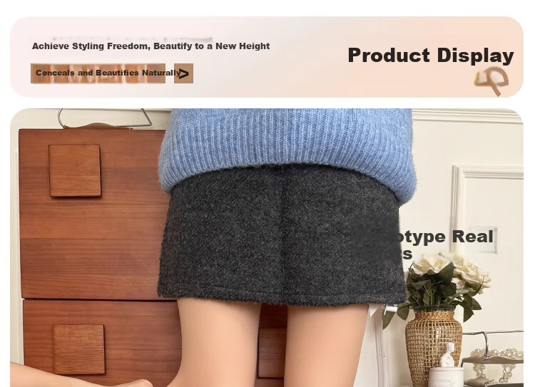 Youkeshu Women's Autumn Winter Fleece-Lined Thickened Tummy Control Hip-Lifting Natural Skin Tone Bare-Leg Effect Footed Leggings Tights 21