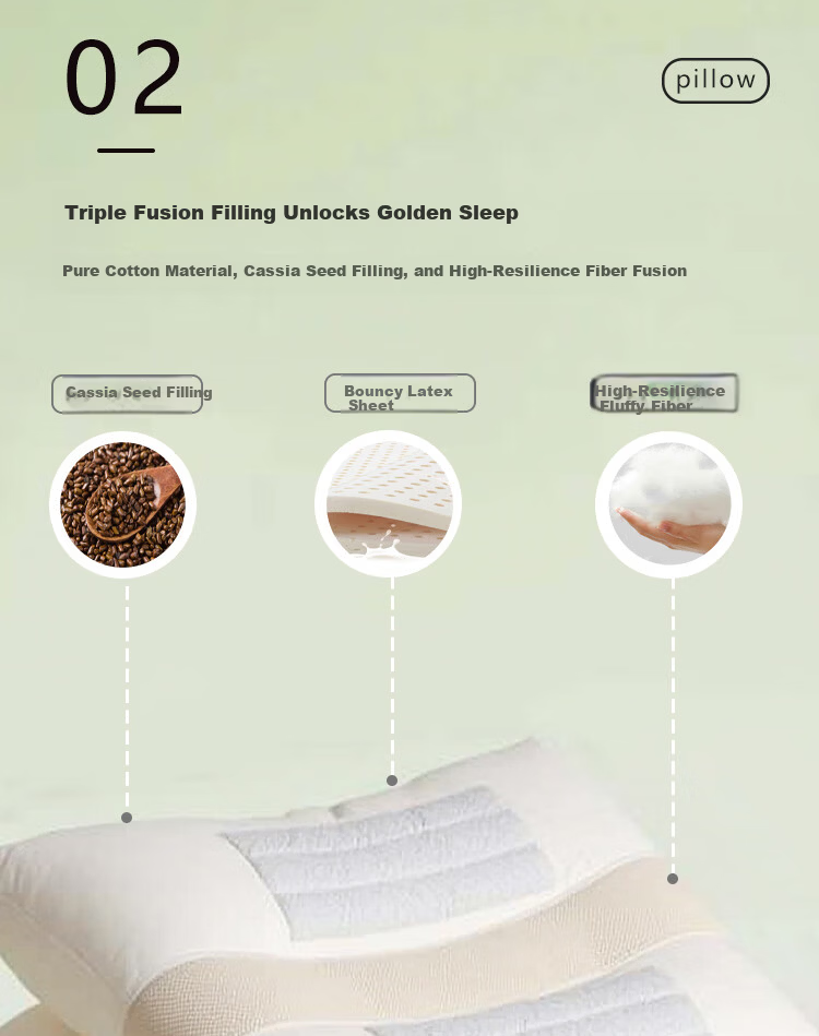 ZiiU Pure Buckwheat Pillow 100% Sweet Buckwheat Hull Neck Support Pillow with Cotton Pillowcase Approx. 6 Jin 48x74cm 4
