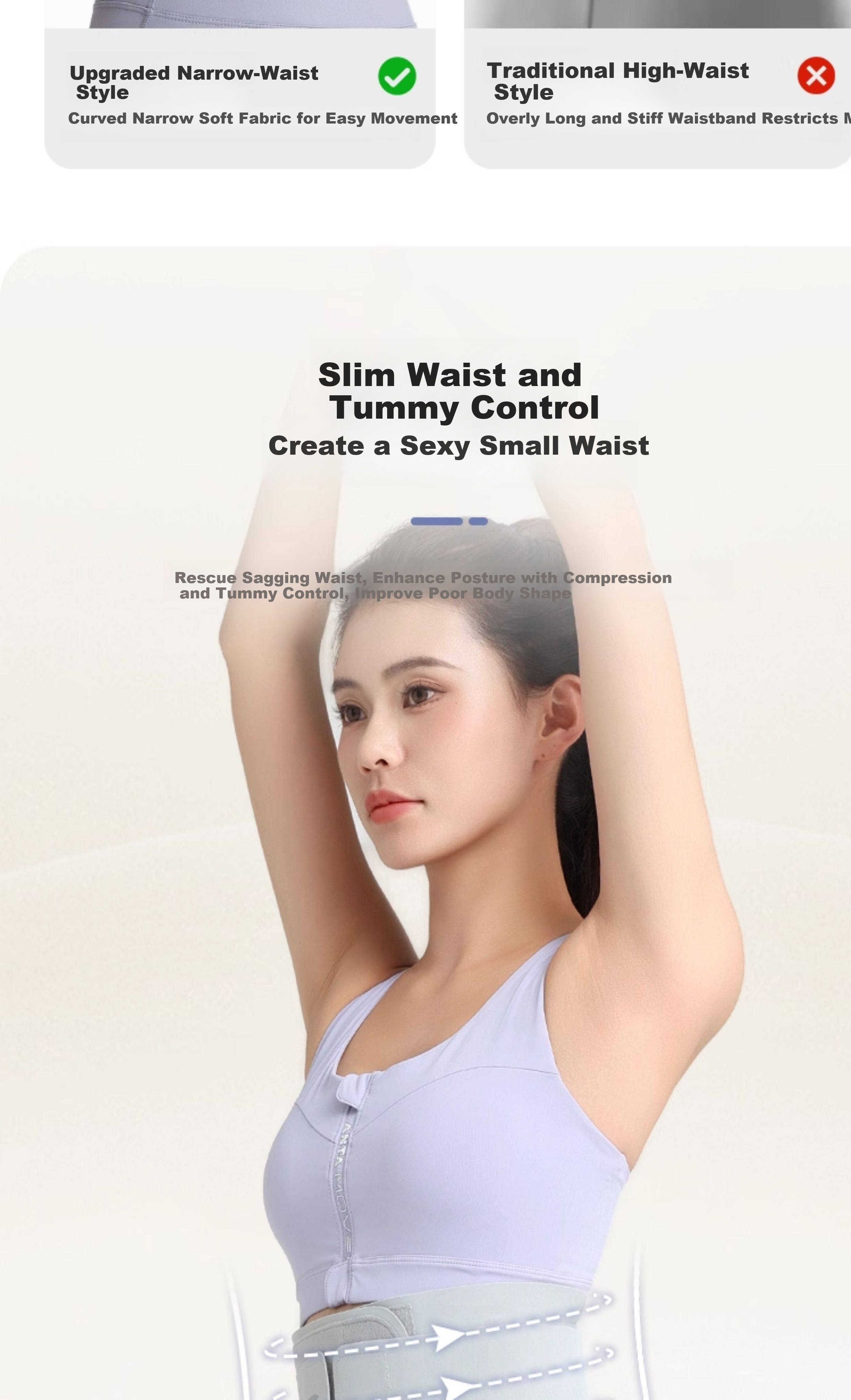 Anta Women's Lightweight Waist Support Belt for Prolonged Sitting, Abdomen Shaping, Lumbar Disc Herniation, Sports Fitness Back Brace 8