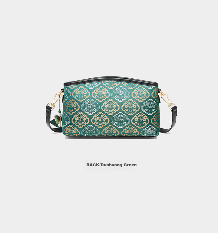 Aokang Women's Bag Trendy National Style Embroidered Small Square Bag Light Luxury Crossbody Shoulder Bag Birthday Gift for Mom and Wife 16