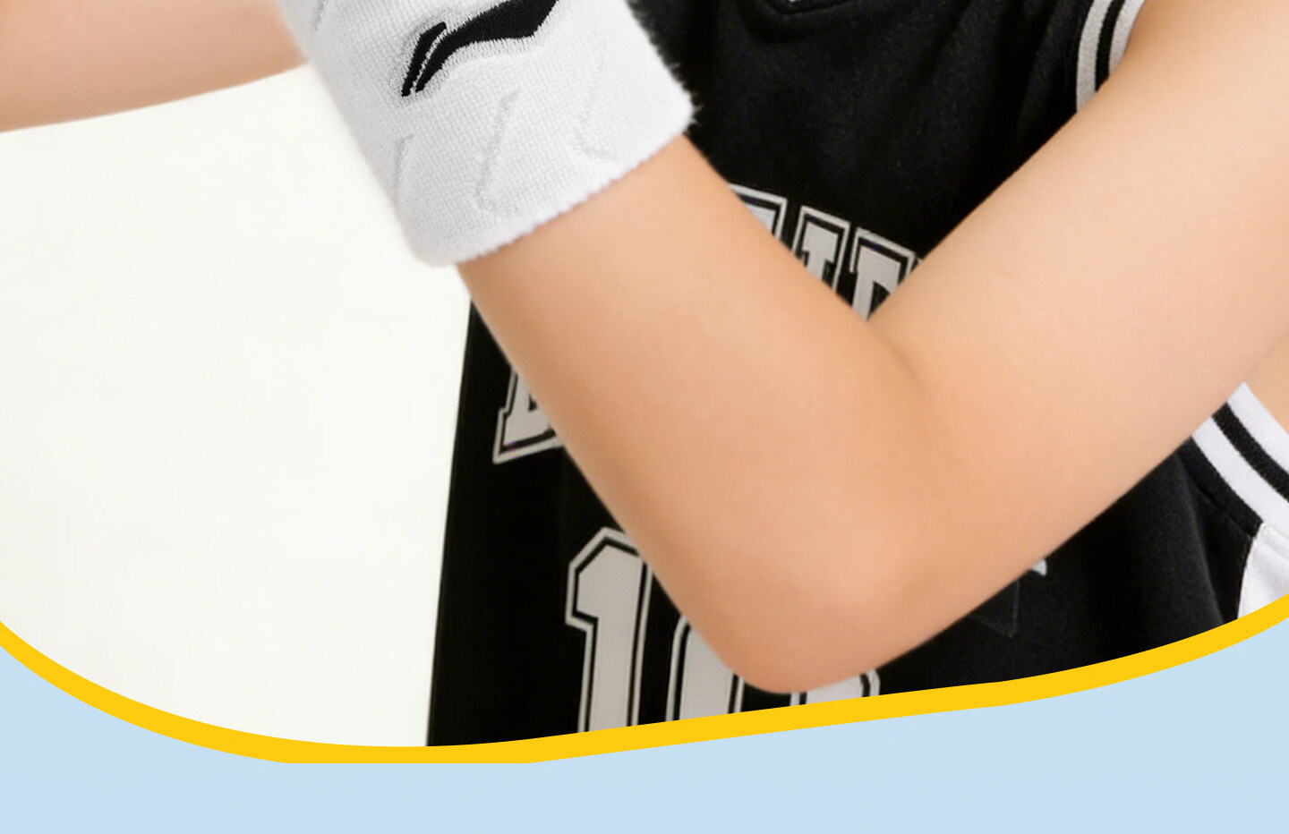 LI-NING Kids Wristband 341 Black 2