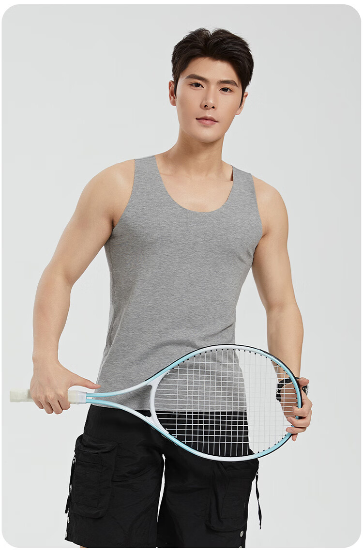Langsha Modal Men's Sleeveless Breathable Undershirt Anti-Mite Sports Fitness Tank Top 2026 Summer New Arrival 20