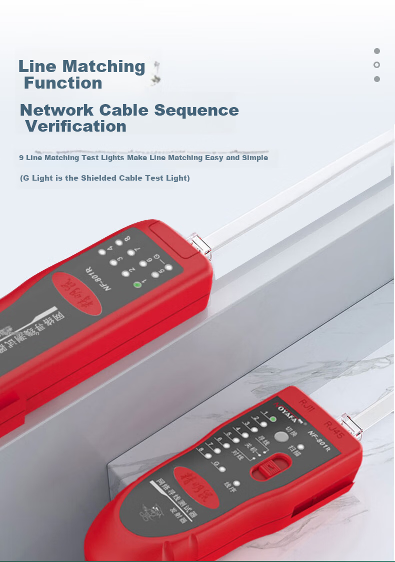 Smart Mouse NF-801R Cable Tracker Network Cable Tester Line Locator Anti-Burn PoE 3
