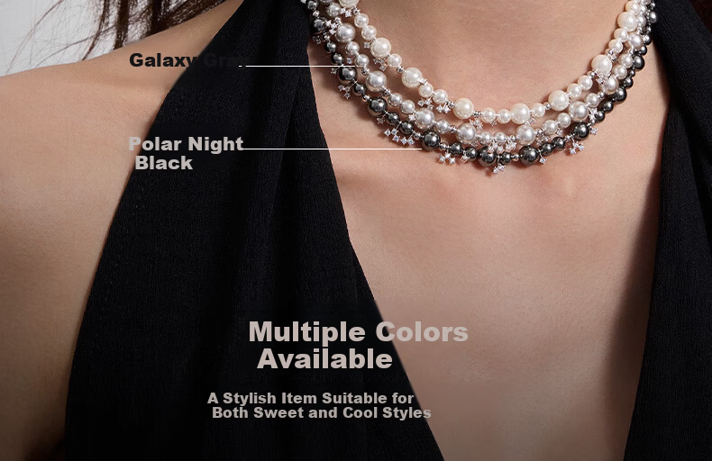 HEFANG Nebula Bubble Necklace Clavicle Chain Birthday Gift [520 Valentine's Day Gift] for Girlfriend 10