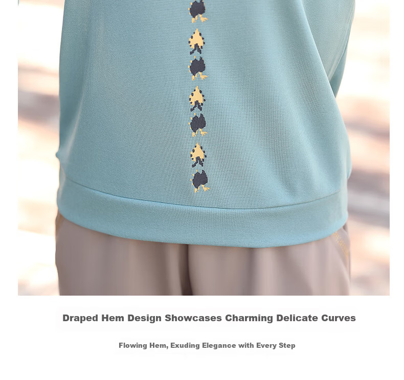 QIUFULUO 2026 New Spring Long T-Shirt Loose Fit Knitted Round Neck Top for Middle-Aged and Elderly Women 50-60 Years Stylish 4