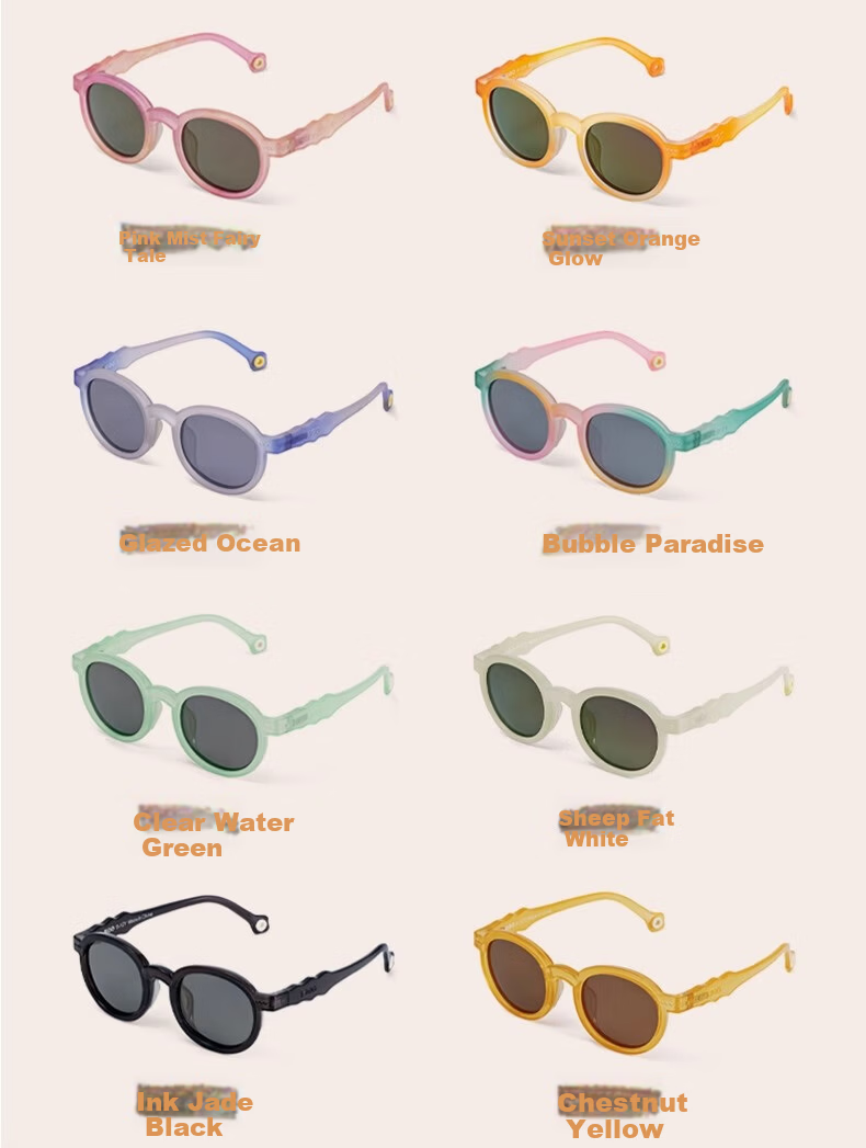Kigo [Shen Yue Same Style] 2025 Polarized Outdoor UV Protection Kids Sunglasses Zebra White (6-12 Years) 25