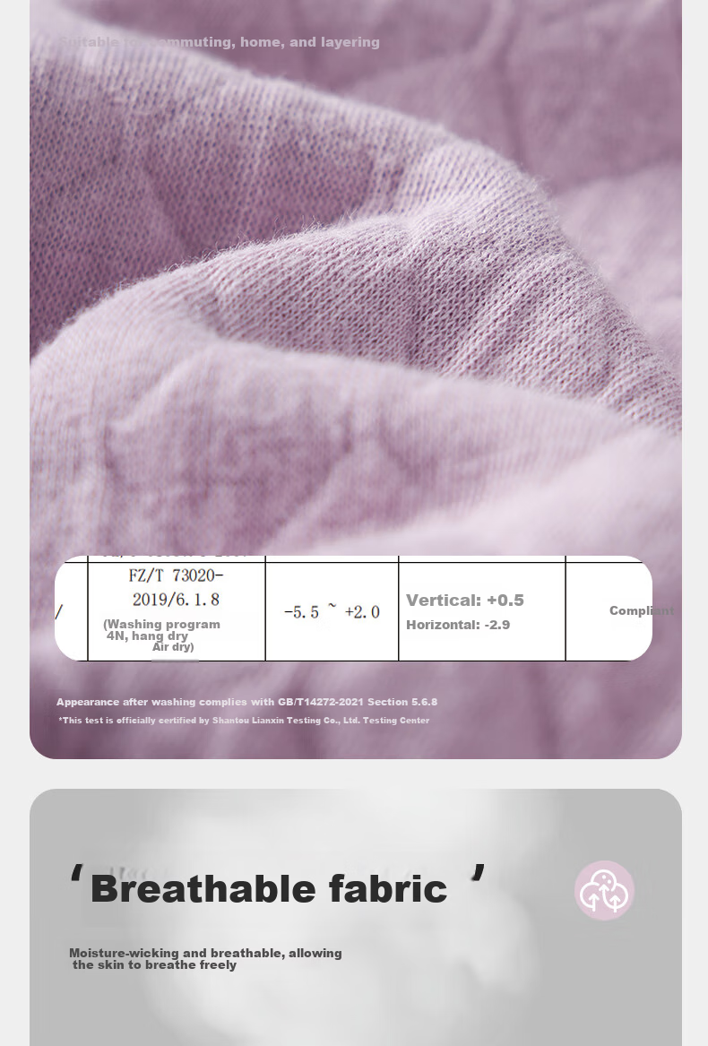Yiershuang Ai Grass Self-Heating Three-Layer Thickened 100% Cotton Thermal Underwear Set for Women 7A Antibacterial Autumn Top and Bottom 7