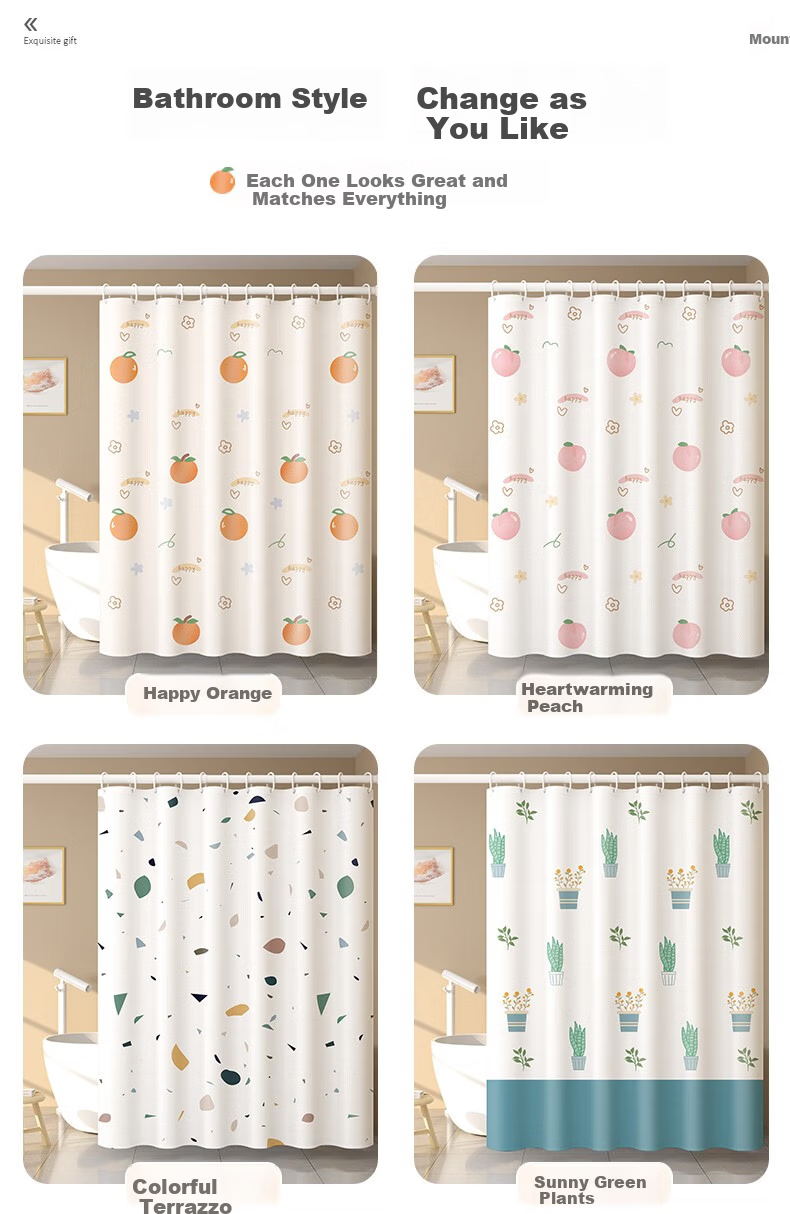 FK Retractable Clothesline Shower Curtain Rod No Drilling Required Bathroom Drying Rack Stainless Steel Bathroom Support Rod Square 1.1~2 Meters 2